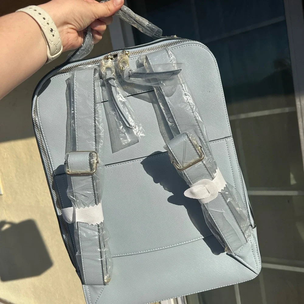Calpak Light Blue Kaya backpack